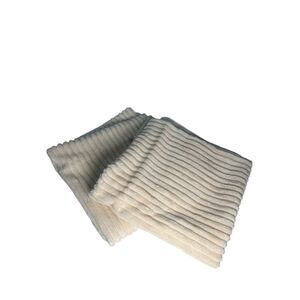 Faux fur plush cream 18” cream throw pillow covers pkg of 2. #M-1850